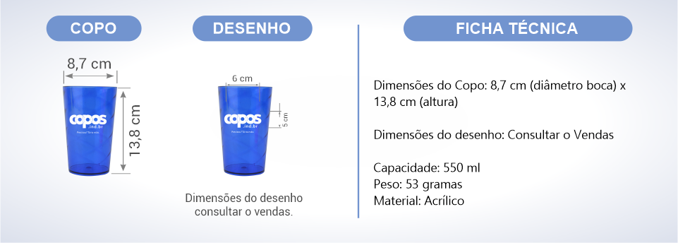 ficha tecnica copo especificacoes