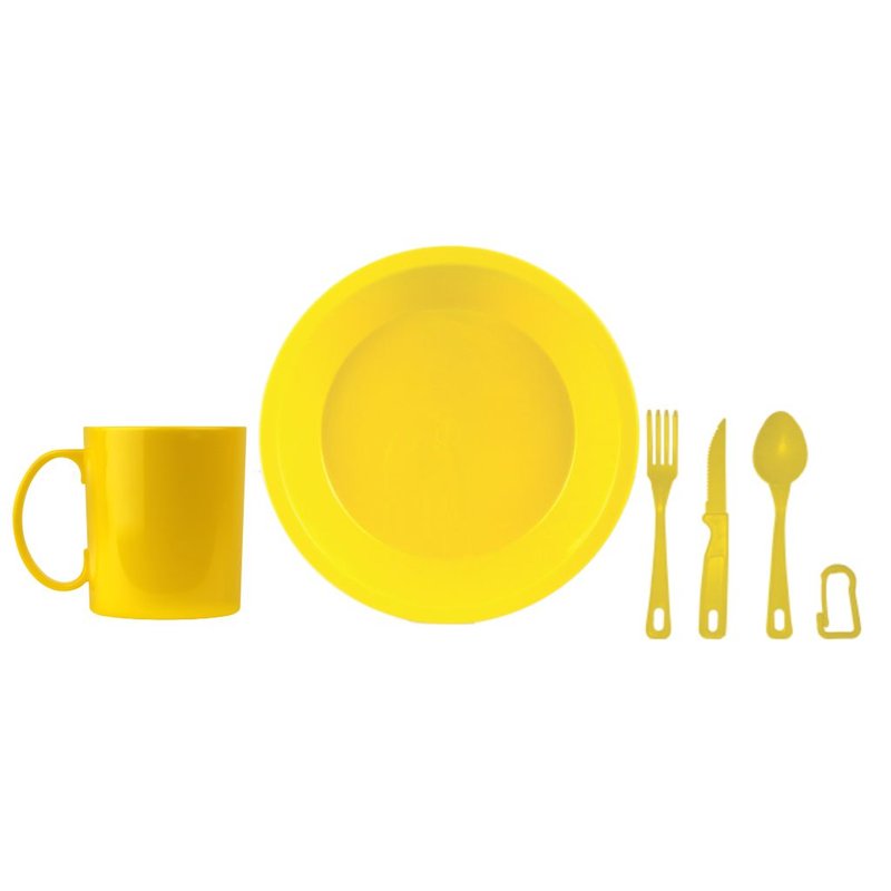 kit alimentacao prato talher caneca cafe loja copos