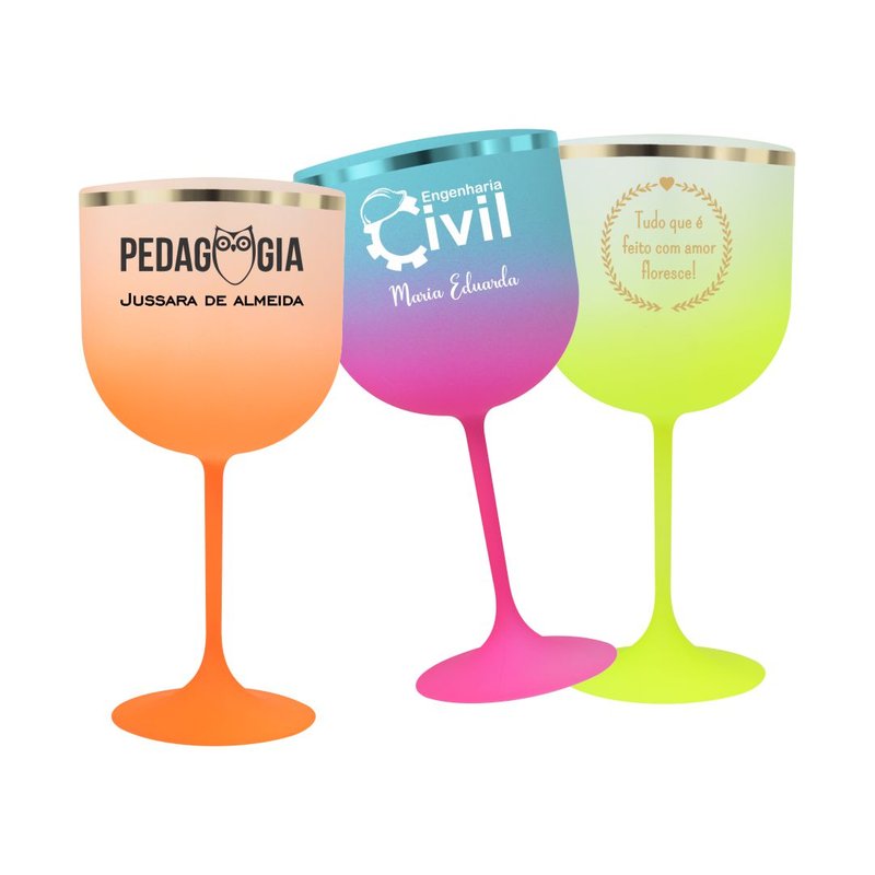 taca gin premium degrade com borda 03 loja copos