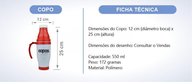 ficha tecnica garrafa termica loja copos