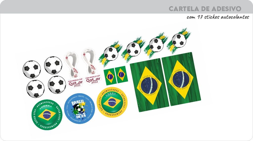 cartela de adesivo