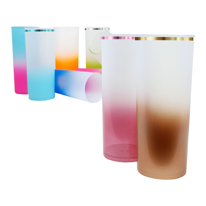 long drink degrade com borda metalizada transfer
