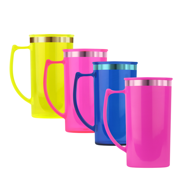 caneca de chopp borda metalizada transfer 02 loja copos