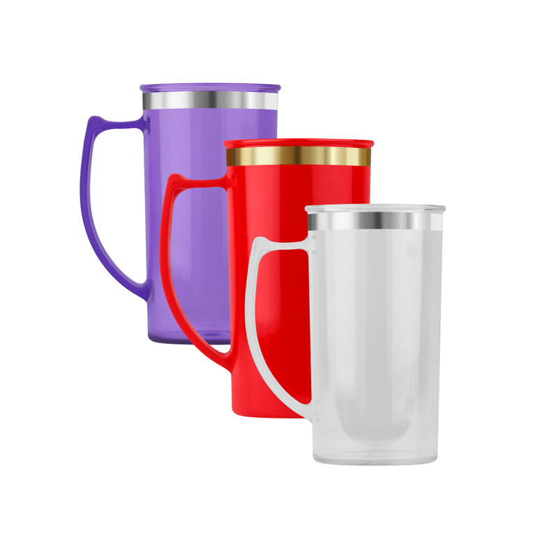 caneca de chopp borda metalizada transfer 03 loja copos