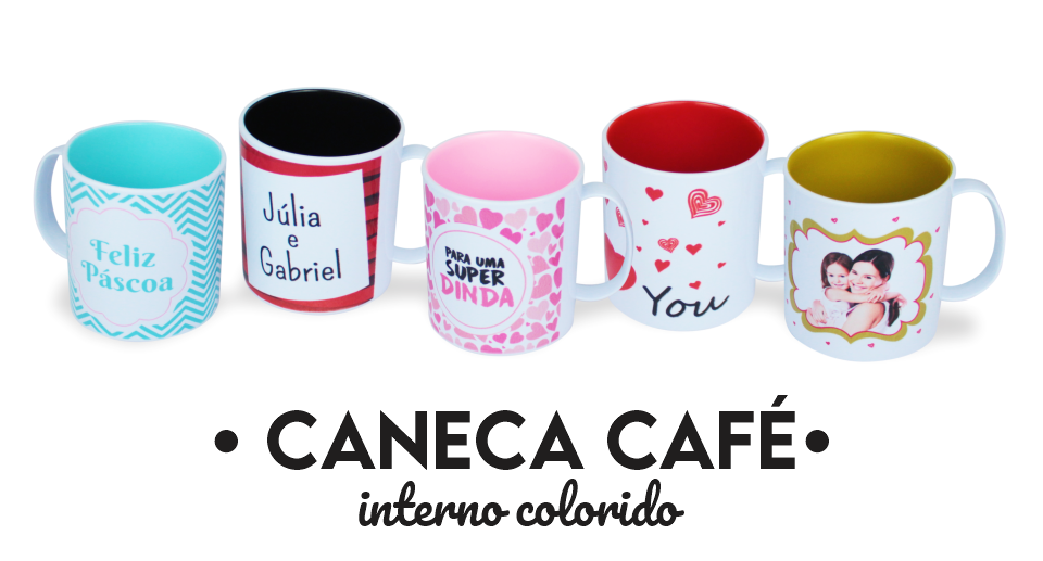 a caneca cafe interno colorido loja copos