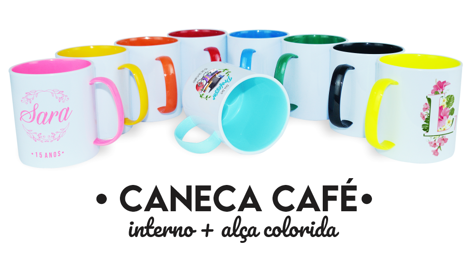 a caneca cafe alca colorido loja copos