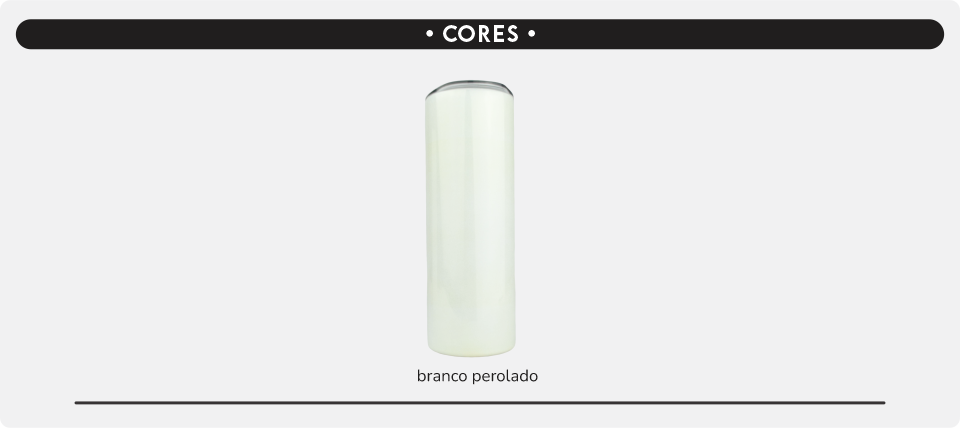 cores copo de aco inox 600ml c tampa perolado branco loja copos