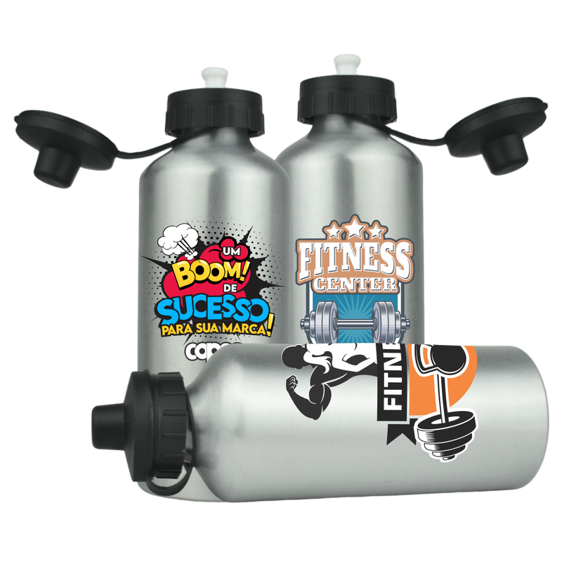 garrafa aluminio aqueeze arata 600 ml tampa dupla 02 loja copos