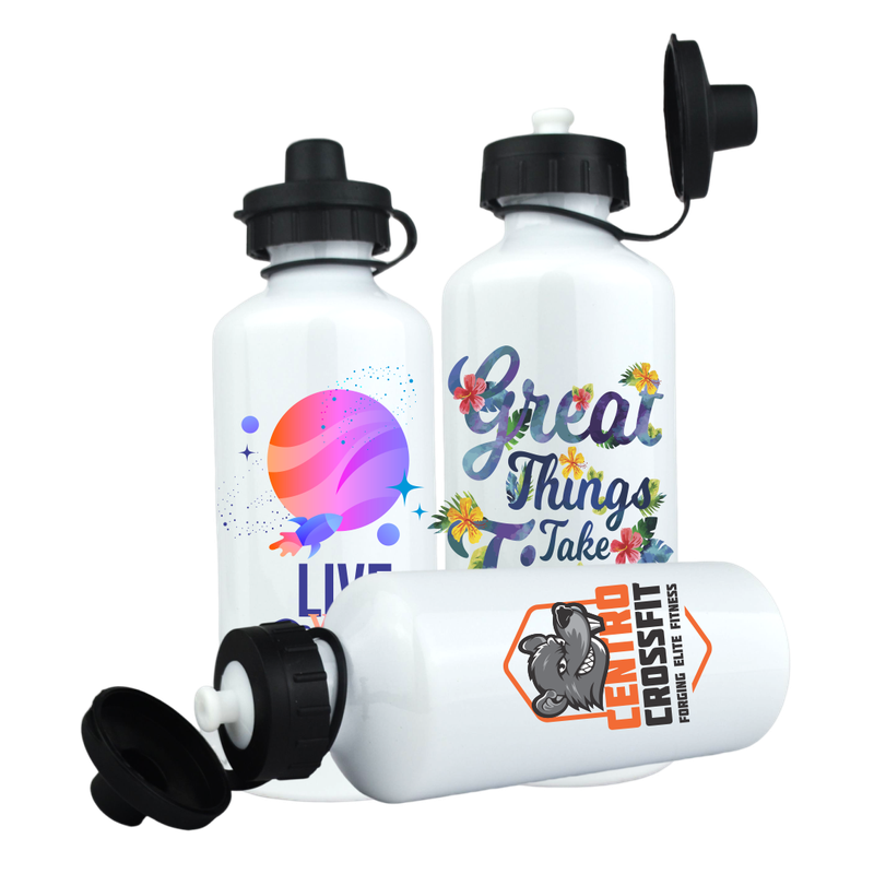garrafa aluminio squeeze branco 600ml tampa dupla 02 loja copos