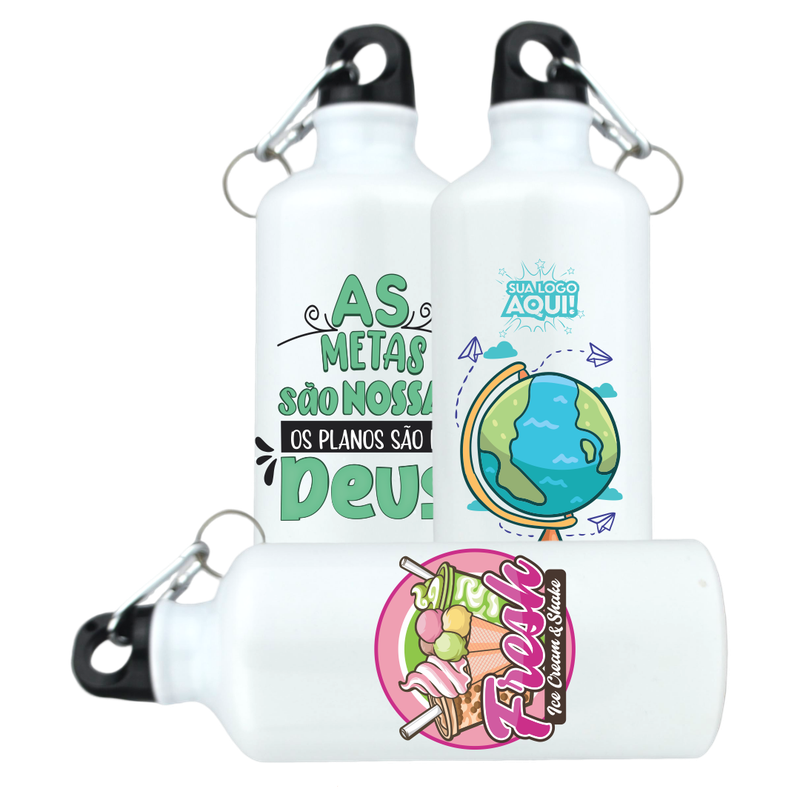 arrafa aluminio squeeze branco 600ml mosquetao 03 loja copos