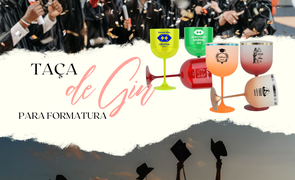 taca de gin para formatura