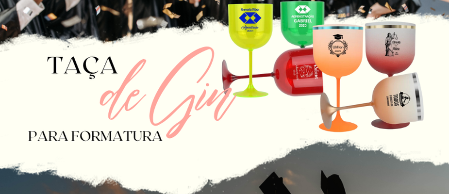 Taças de Gin Personalizadas para Formaturas