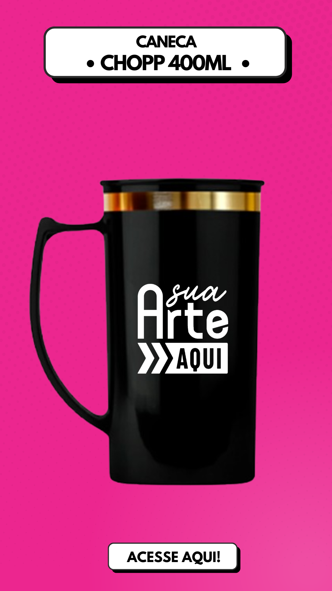 1 caneca de chopp para festa personalizada