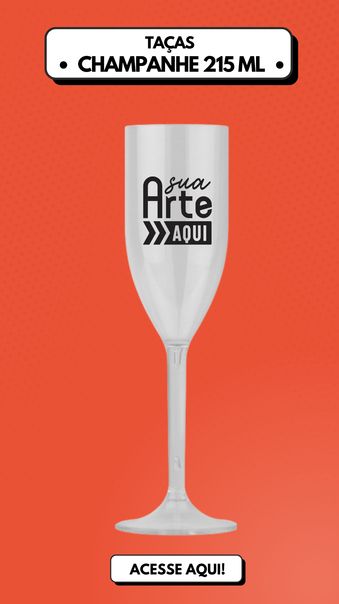 3 taca de champanhe personalizada para festa