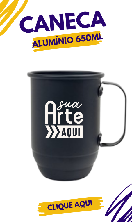 caneca personalizada para terceirao aluminio