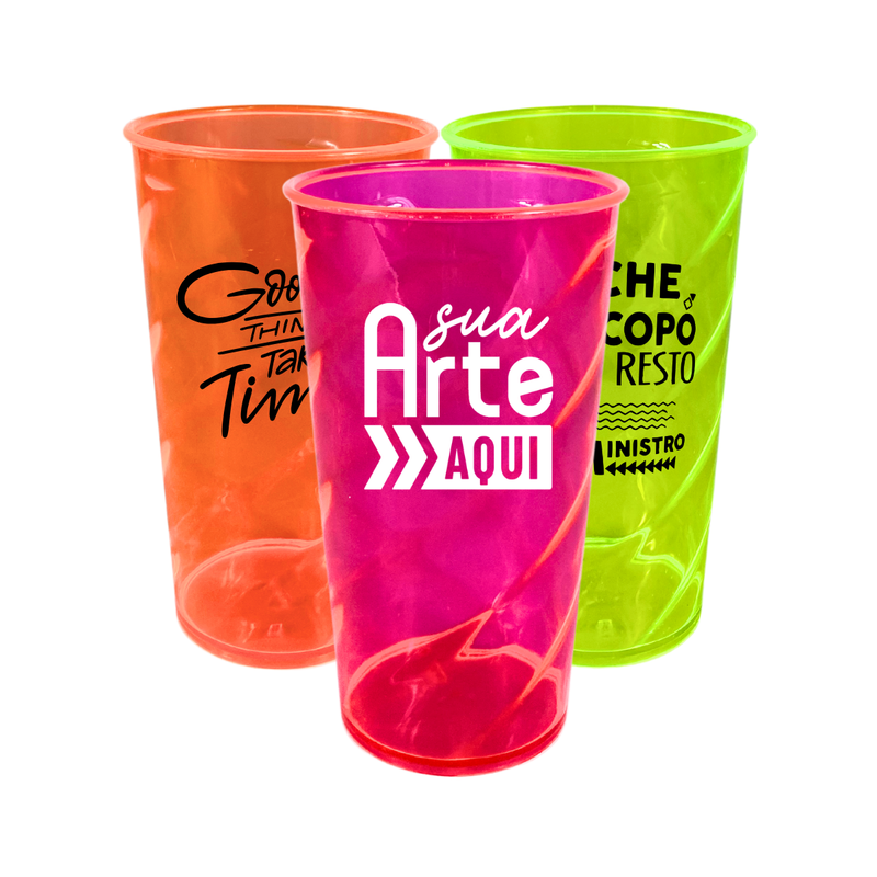 copo twister neon acrilico personalizado 540ml