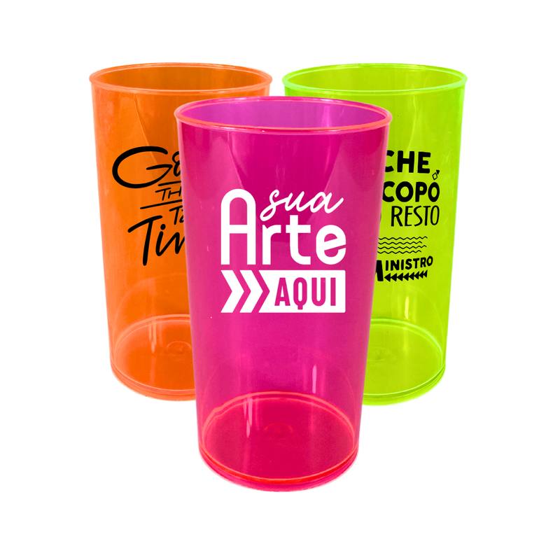 copo twister neon acrilico personalizado 575ml