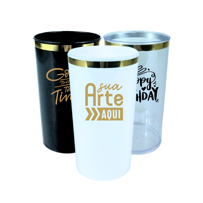 copo twister acrilico personalizado 575ml borda metalizada