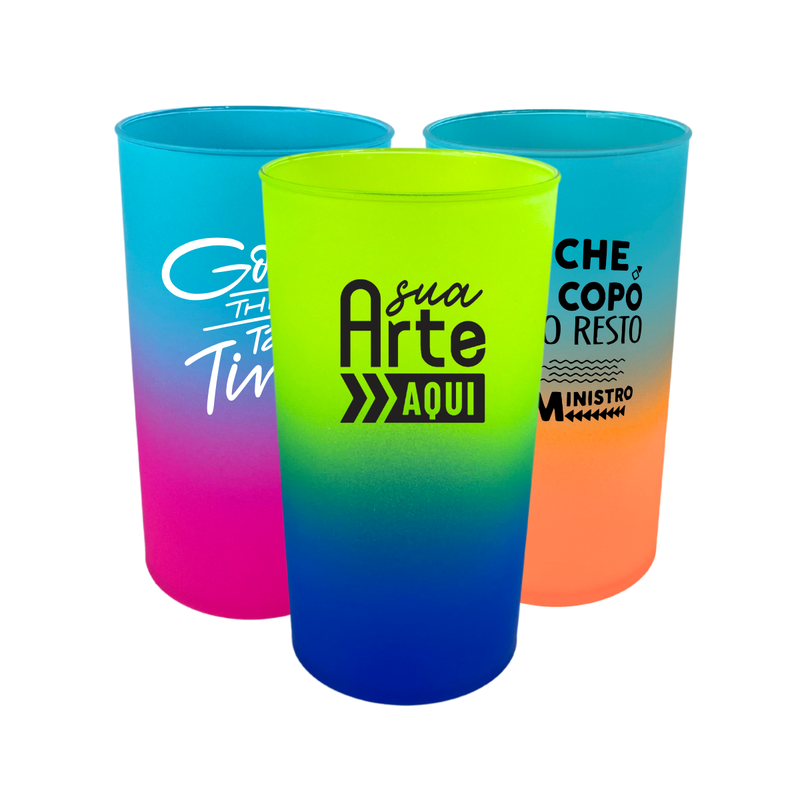 copo twister degrade acrilico personalizado 575ml
