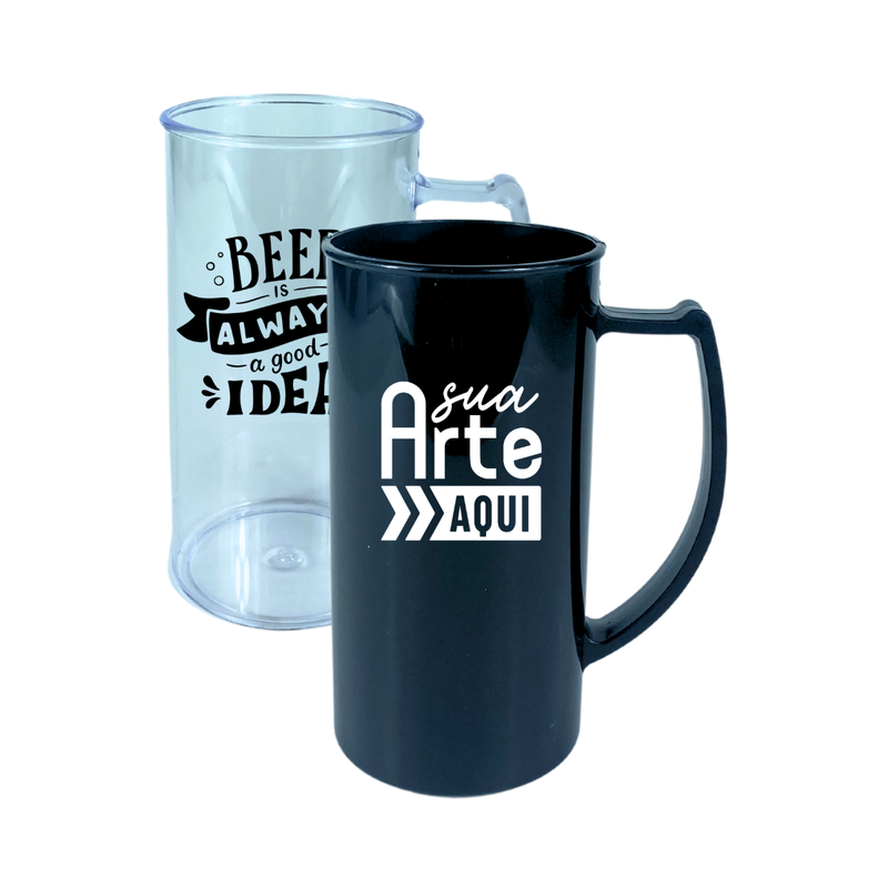 caneca chopp acrilico personalizada 400ml