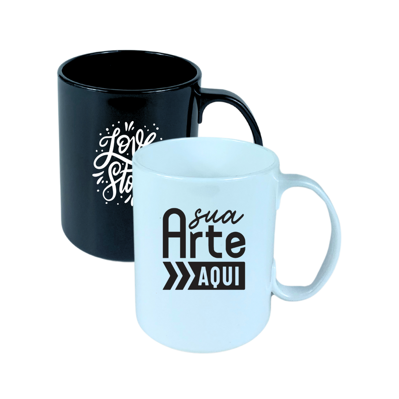 caneca tradicional acrilico personalizada 400ml