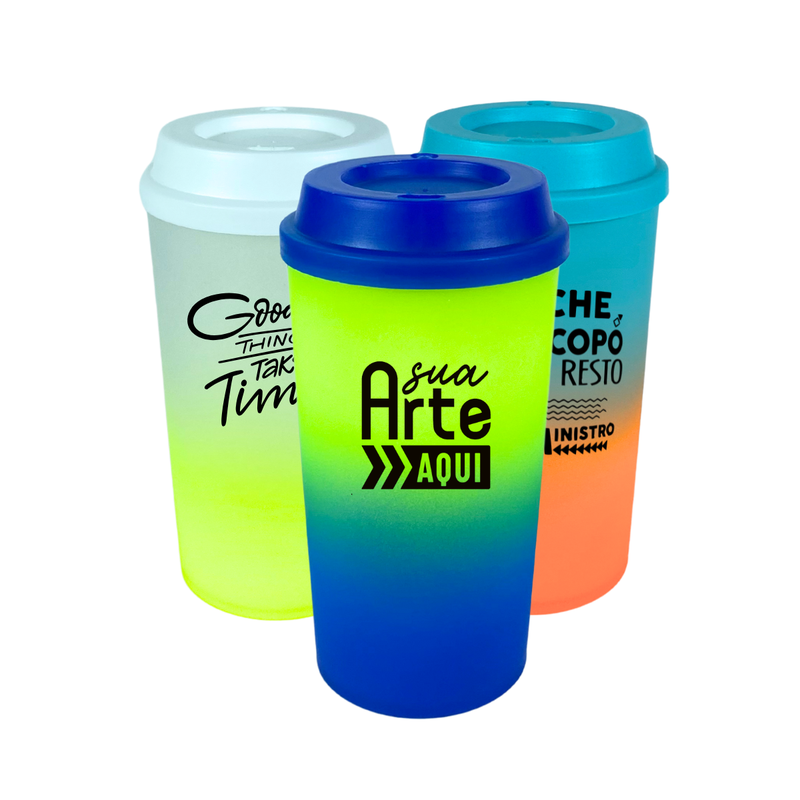 copo twister degrade acrilico personalizado 575ml com tampa